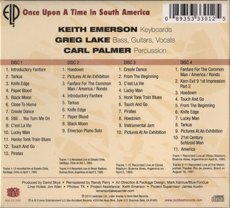 Emerson Lake & Palmer ~ Once Upon A Time In South America | music